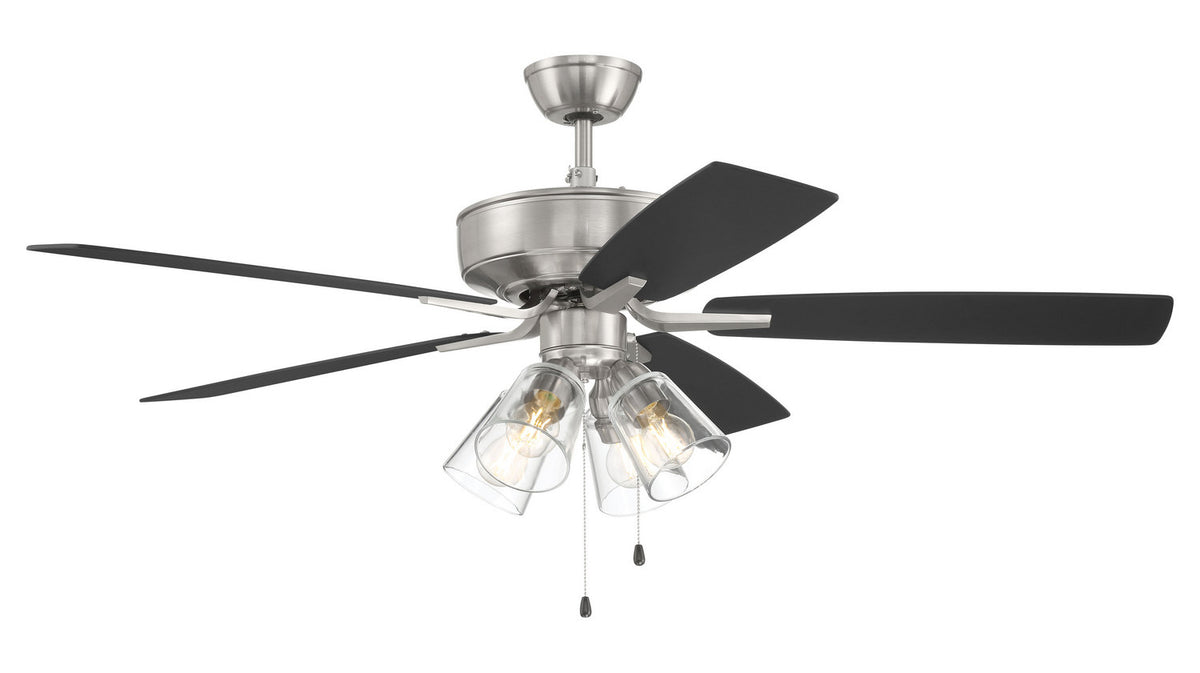 Craftmade - P104BNK5-52FBGW - 52" Ceiling Fan - Pro Plus 104 - Brushed Polished Nickel