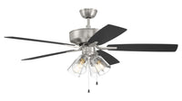 Craftmade - P104BNK5-52FBGW - 52" Ceiling Fan - Pro Plus 104 - Brushed Polished Nickel