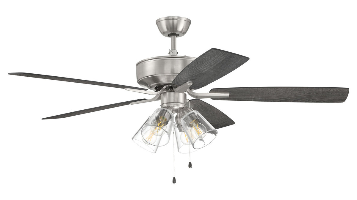 Craftmade - P104BNK5-52FBGW - 52" Ceiling Fan - Pro Plus 104 - Brushed Polished Nickel