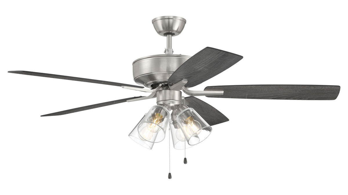 Craftmade - P104BNK5-52FBGW - 52" Ceiling Fan - Pro Plus 104 - Brushed Polished Nickel