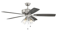 Craftmade - P104BNK5-52FBGW - 52" Ceiling Fan - Pro Plus 104 - Brushed Polished Nickel