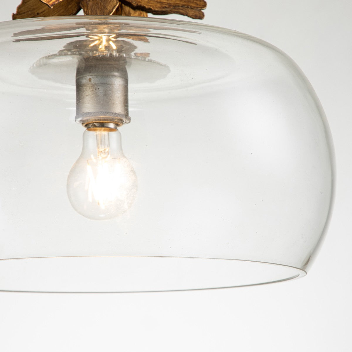Lucas + McKearn - PD1005G-1 - One Light Pendant - Toissant - Gold Leaf/Silver Leaf