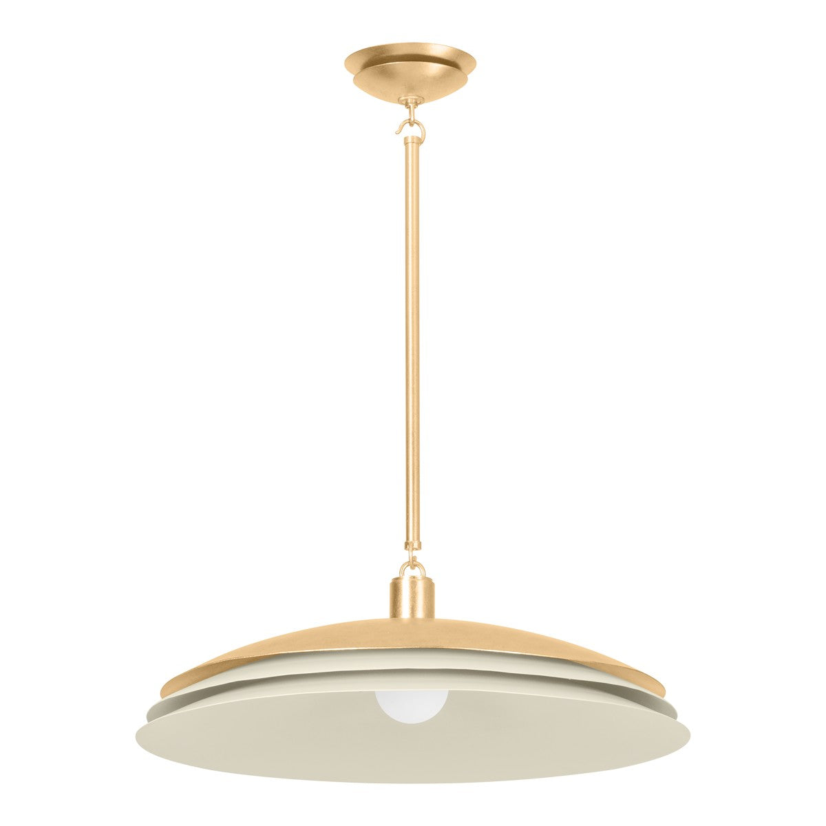 Hudson Valley - 1272-VGL/SSD - One Light Pendant - Oneida - Vintage Gold Leaf