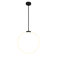 CWI Lighting - 1273P24-1-101 - LED Chandelier - Hoops - Black