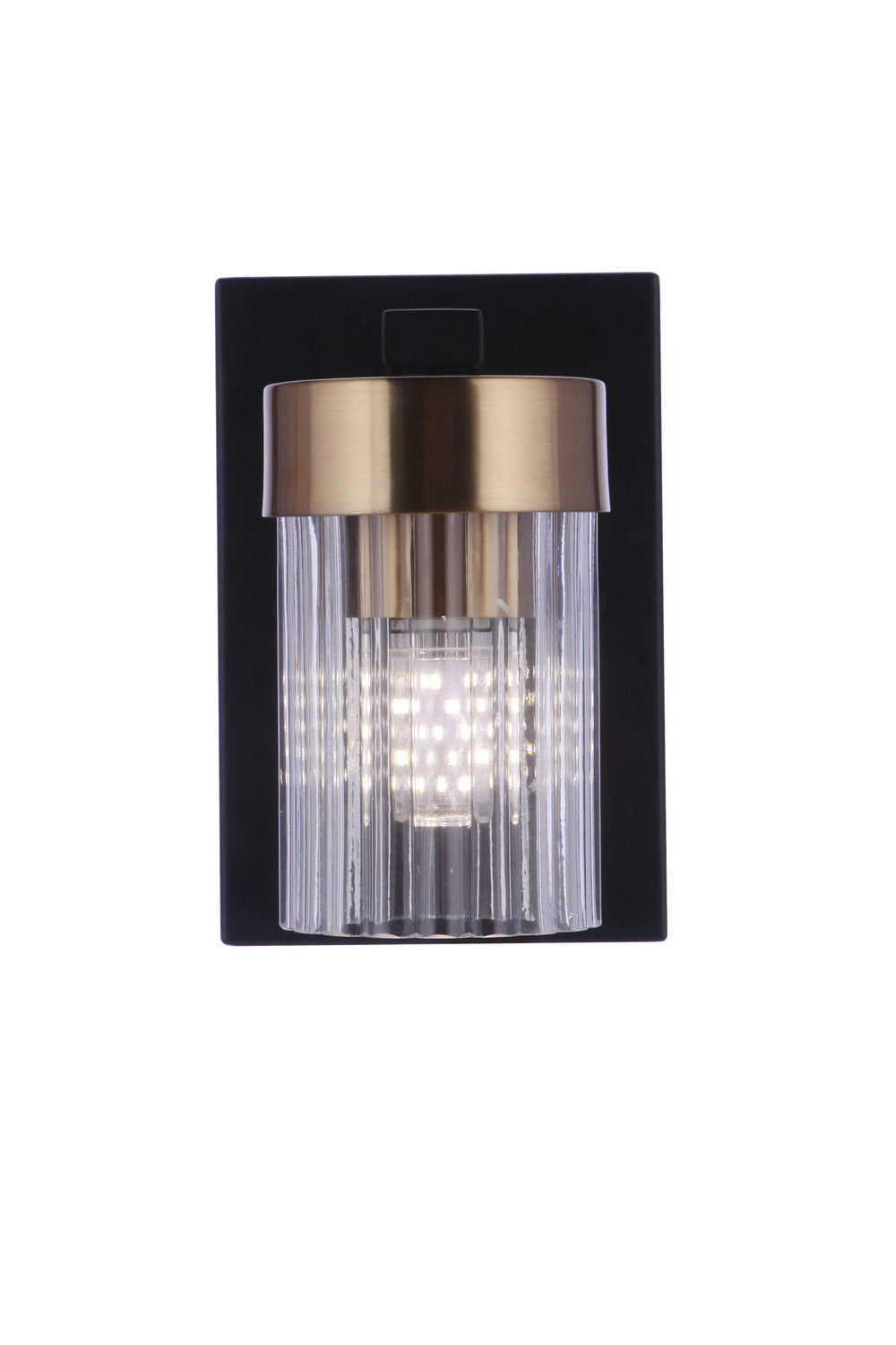 Craftmade - 11805FBSB1 - One Light Wall Sconce - Bond Street - Flat Black/Satin Brass