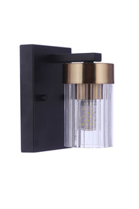 Craftmade - 11805FBSB1 - One Light Wall Sconce - Bond Street - Flat Black/Satin Brass