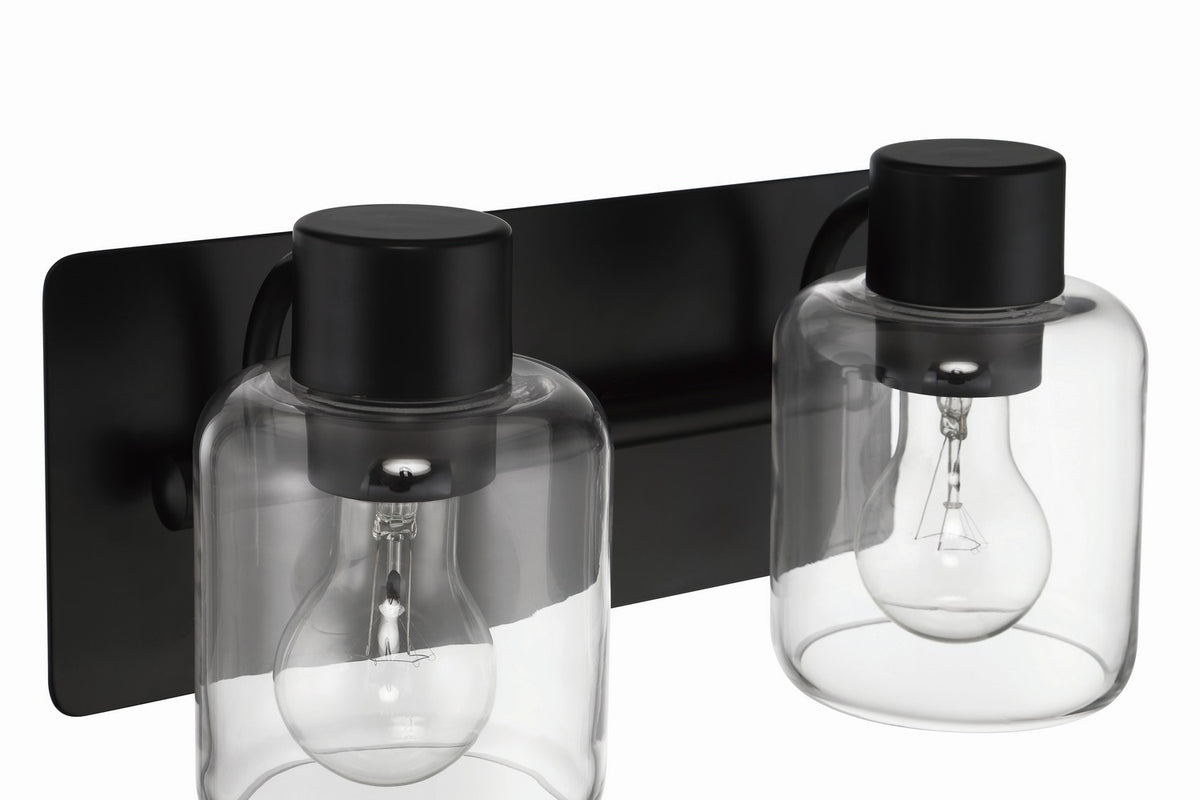 Craftmade - 17712FB2 - Two Light Vanity - Rori - Flat Black