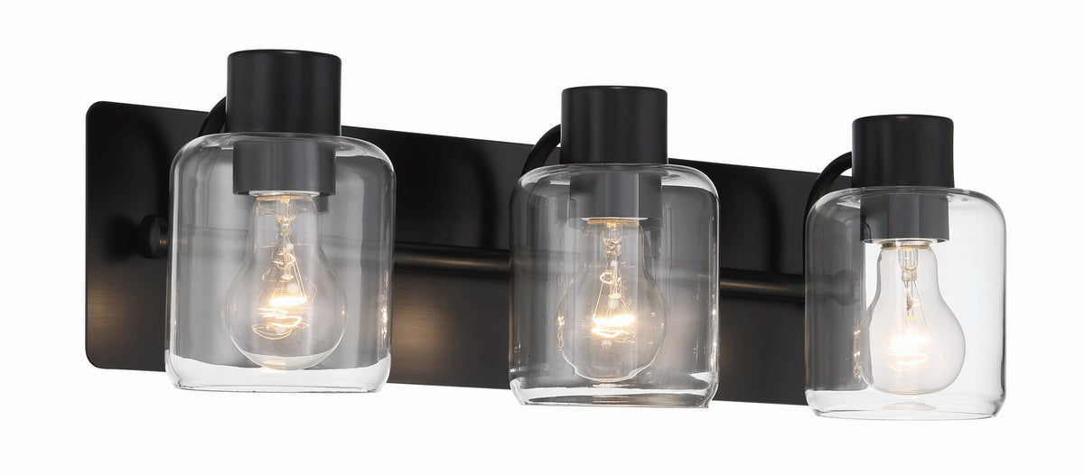 Craftmade - 17720FB3 - Three Light Vanity - Rori - Flat Black