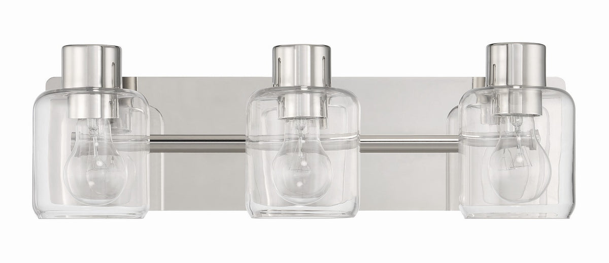 Craftmade - 17720PLN3 - Three Light Vanity - Rori - Polished Nickel