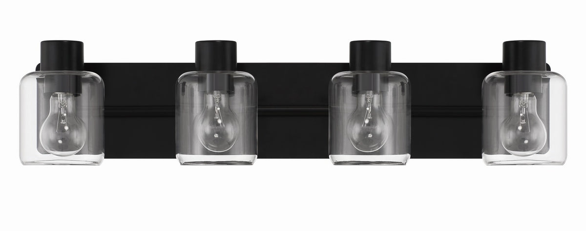 Craftmade - 17728FB4 - Four Light Vanity - Rori - Flat Black