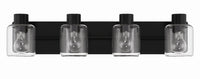 Craftmade - 17728FB4 - Four Light Vanity - Rori - Flat Black