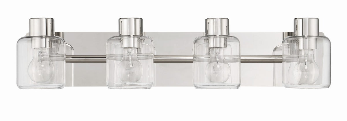 Craftmade - 17728PLN4 - Four Light Vanity - Rori - Polished Nickel
