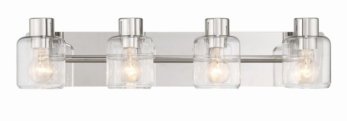 Craftmade - 17728PLN4 - Four Light Vanity - Rori - Polished Nickel