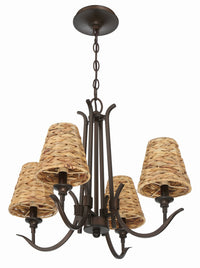 Craftmade - 58324-ABZ - Four Light Chandelier - Kokomo - Aged Bronze Brushed