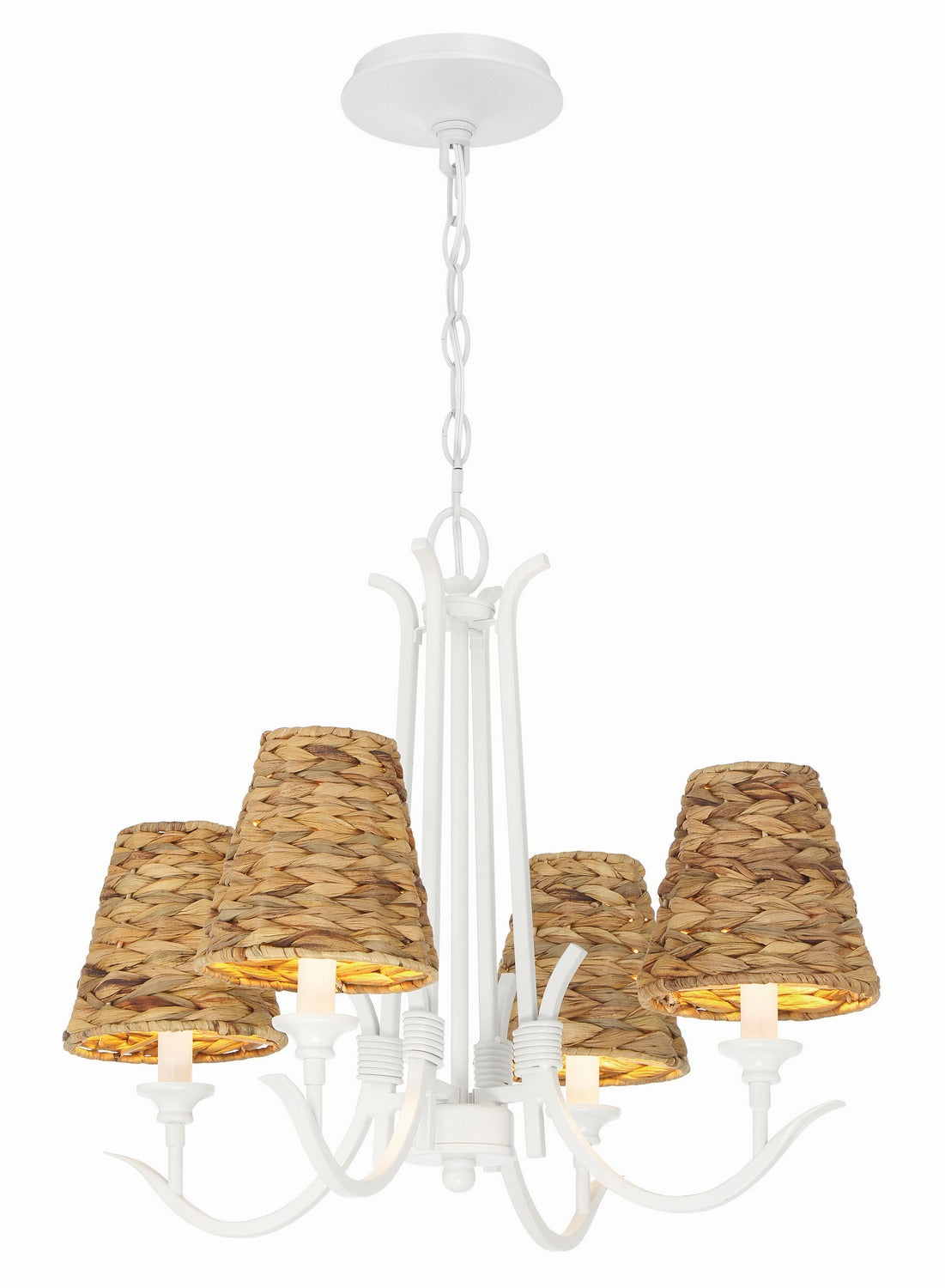 Craftmade - 58324-MWW - Four Light Chandelier - Kokomo - Matte White