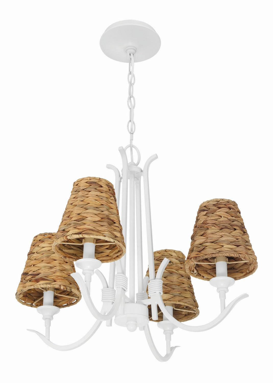 Craftmade - 58324-MWW - Four Light Chandelier - Kokomo - Matte White