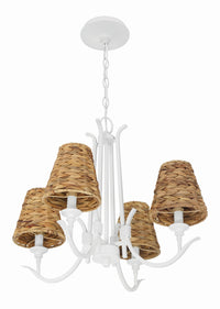 Craftmade - 58324-MWW - Four Light Chandelier - Kokomo - Matte White