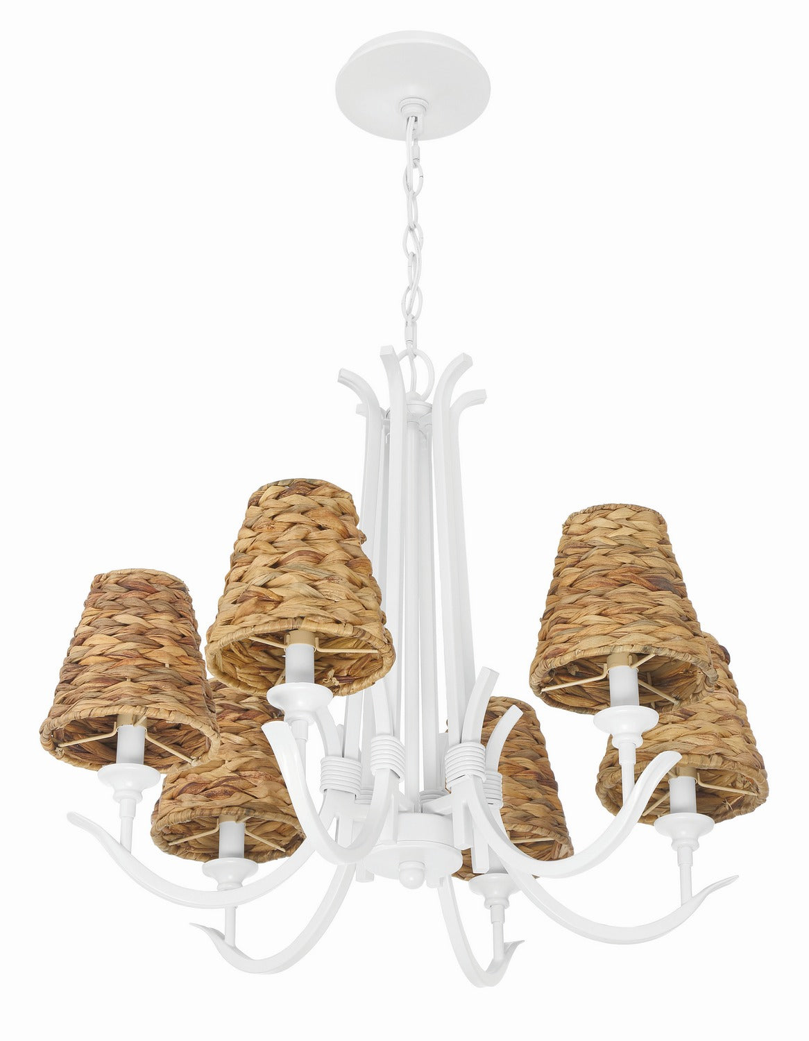 Craftmade - 58326-MWW - Six Light Chandelier - Kokomo - Matte White