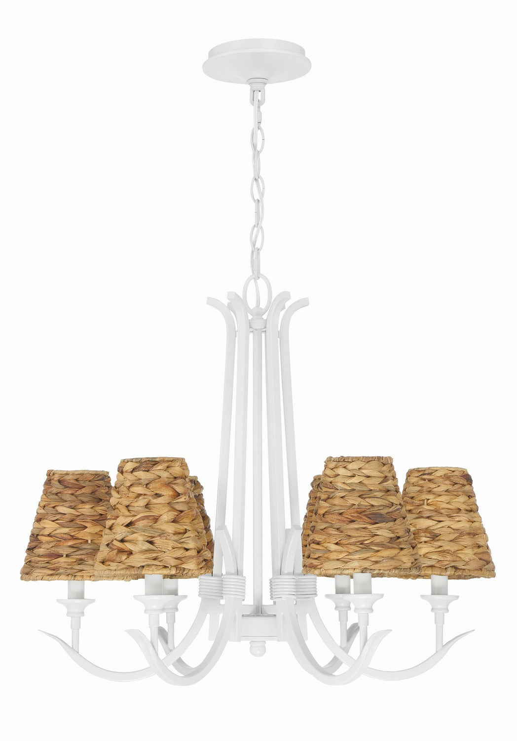 Craftmade - 58326-MWW - Six Light Chandelier - Kokomo - Matte White