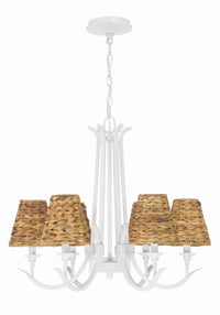 Craftmade - 58326-MWW - Six Light Chandelier - Kokomo - Matte White