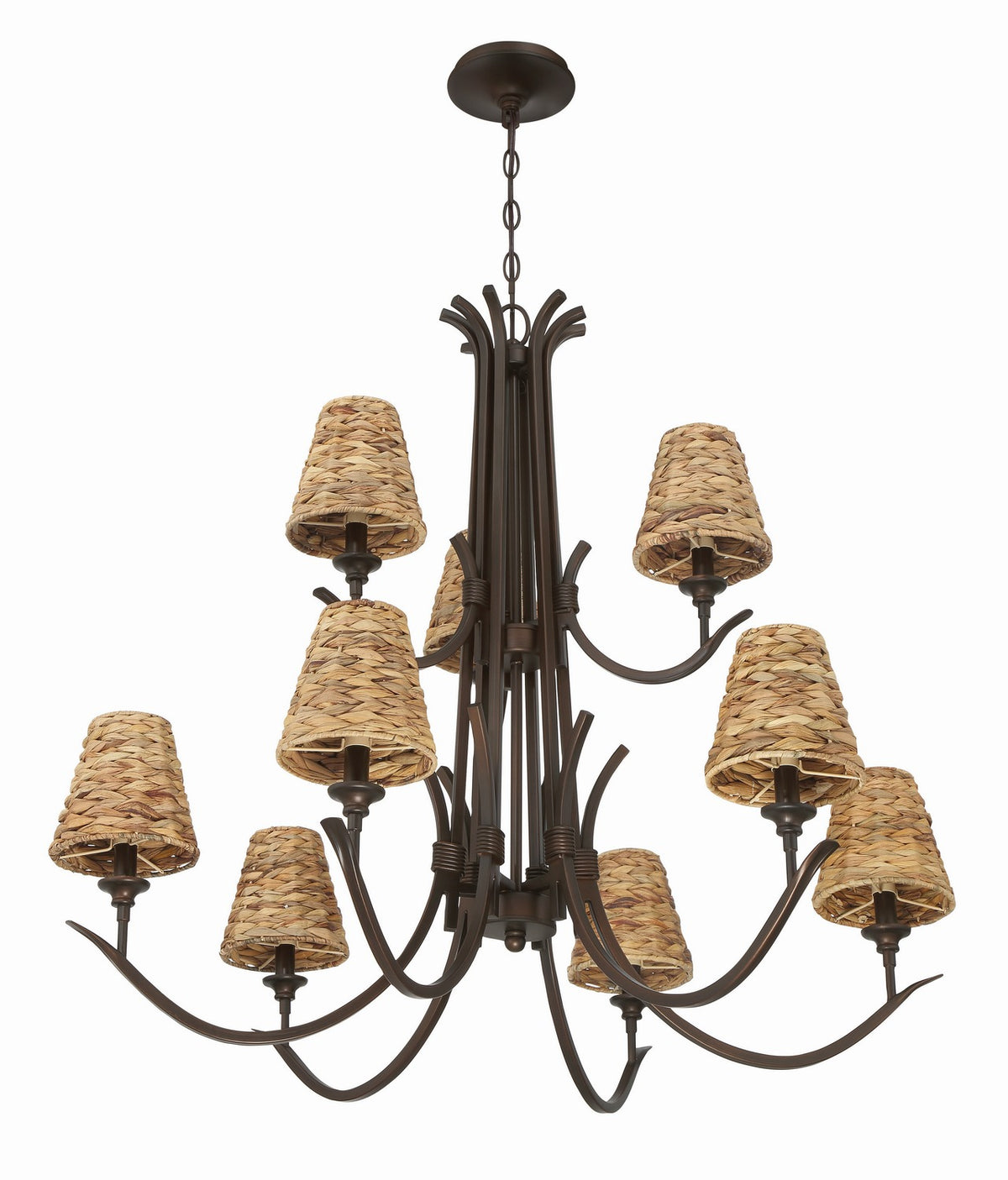 Craftmade - 58329-ABZ - Nine Light Chandelier - Kokomo - Aged Bronze Brushed