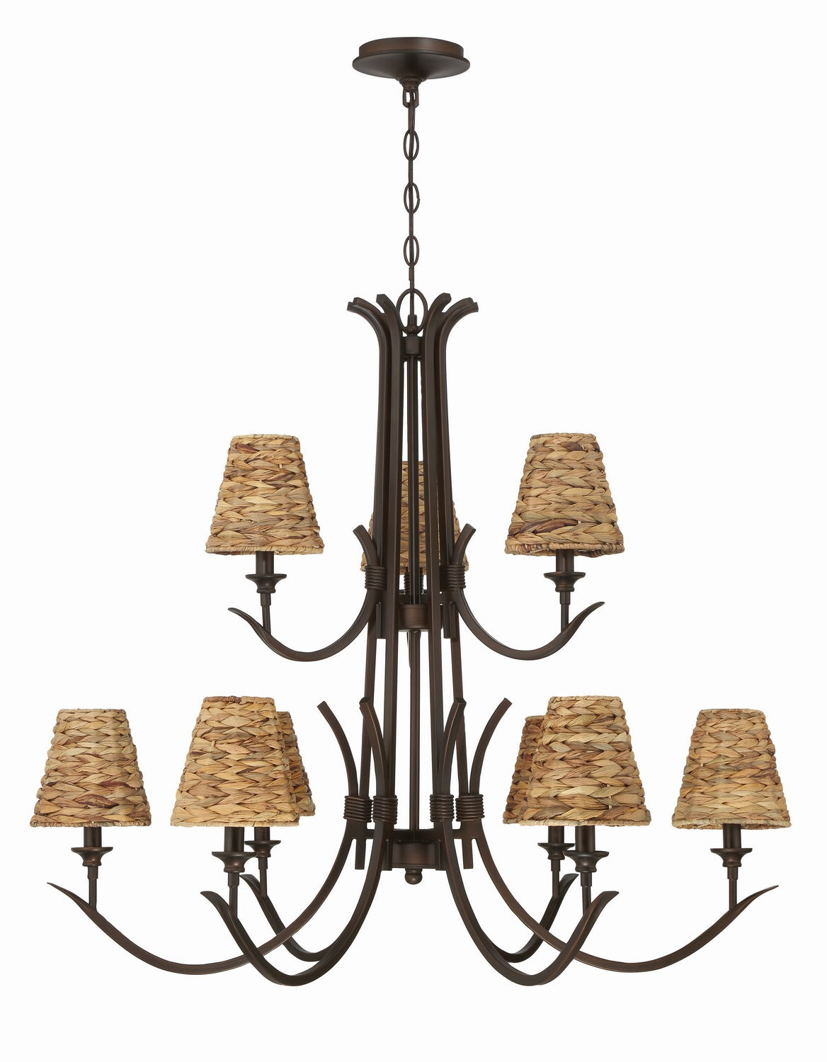 Craftmade - 58329-ABZ - Nine Light Chandelier - Kokomo - Aged Bronze Brushed