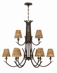 Craftmade - 58329-ABZ - Nine Light Chandelier - Kokomo - Aged Bronze Brushed