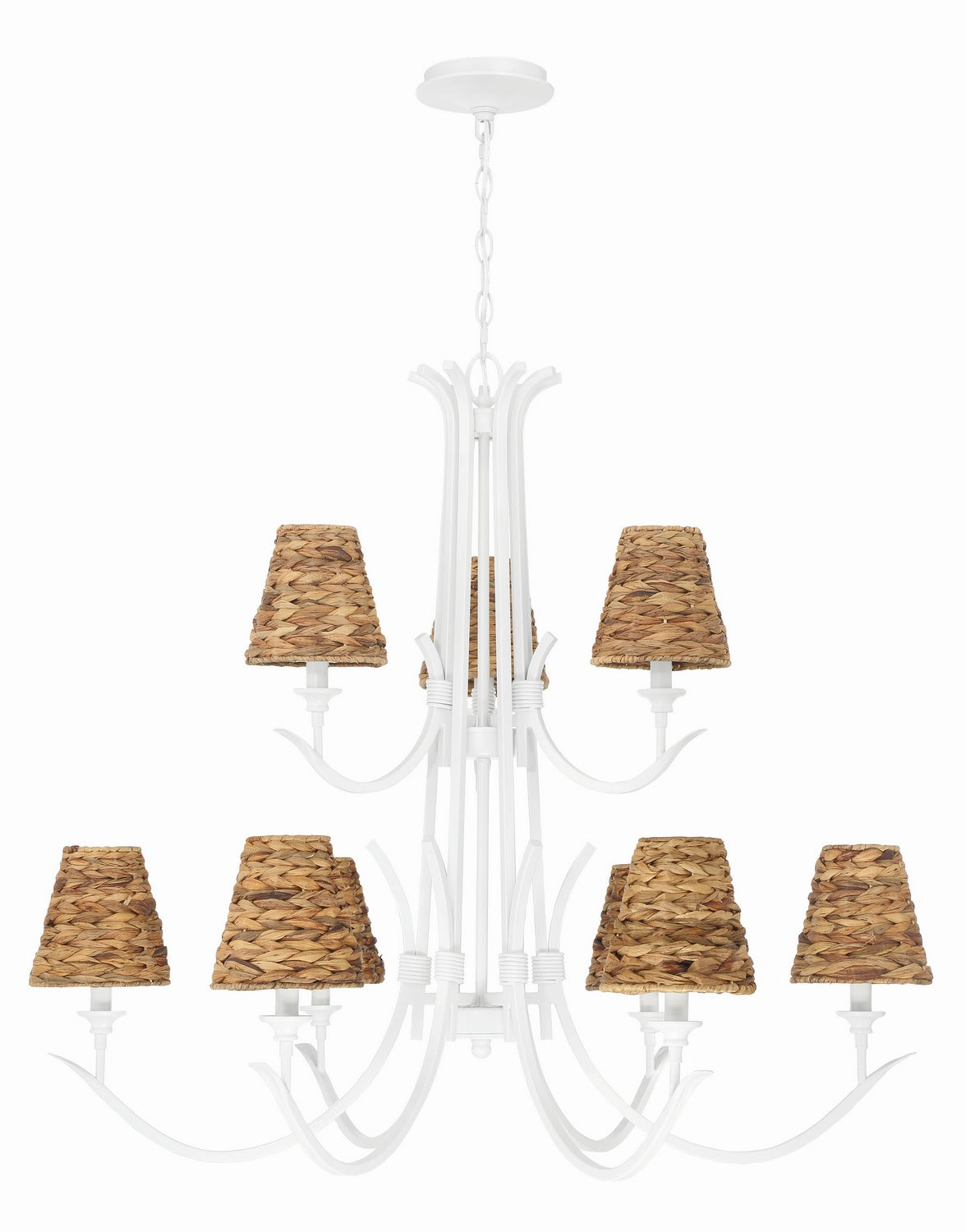 Craftmade - 58329-MWW - Nine Light Chandelier - Kokomo - Matte White