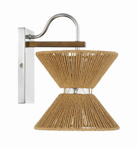 Craftmade - 58561-CHWAL - One Light Wall Sconce - Serena - Chrome/Walnut