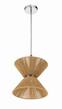 Craftmade - 58591-CHWAL - One Light Pendant - Serena - Chrome/Walnut