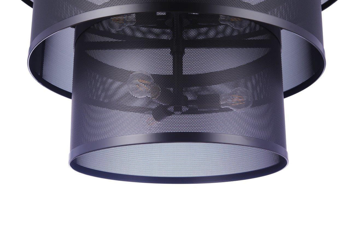 Craftmade - 58992-FB - 12 Light Pendant - Mesh - Flat Black