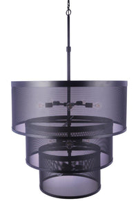 Craftmade - 58992-FB - 12 Light Pendant - Mesh - Flat Black