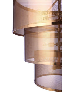 Craftmade - 58992-SB - 12 Light Pendant - Mesh - Satin Brass