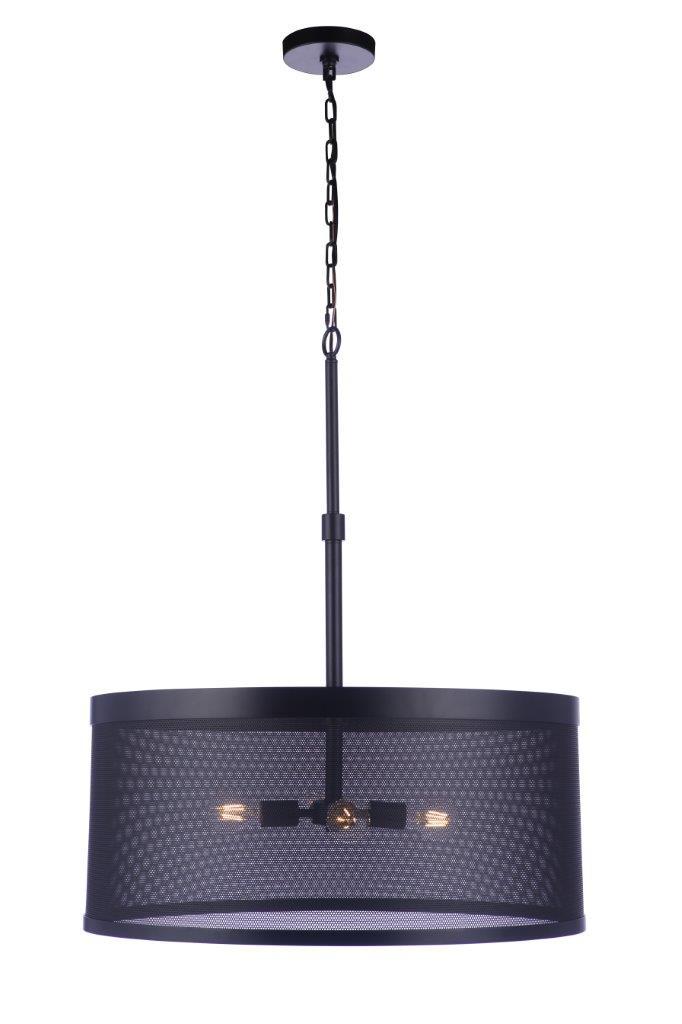 Craftmade - 58994-FB - Four Light Pendant - Mesh - Flat Black