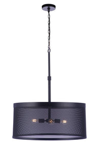 Craftmade - 58994-FB - Four Light Pendant - Mesh - Flat Black