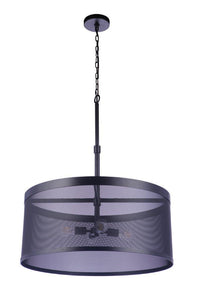 Craftmade - 58994-FB - Four Light Pendant - Mesh - Flat Black