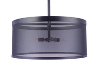 Craftmade - 58994-FB - Four Light Pendant - Mesh - Flat Black
