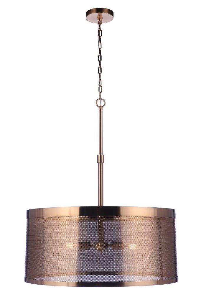 Craftmade - 58994-SB - Four Light Pendant - Mesh - Satin Brass
