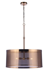 Craftmade - 58994-SB - Four Light Pendant - Mesh - Satin Brass