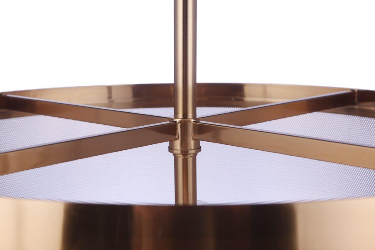 Craftmade - 58994-SB - Four Light Pendant - Mesh - Satin Brass