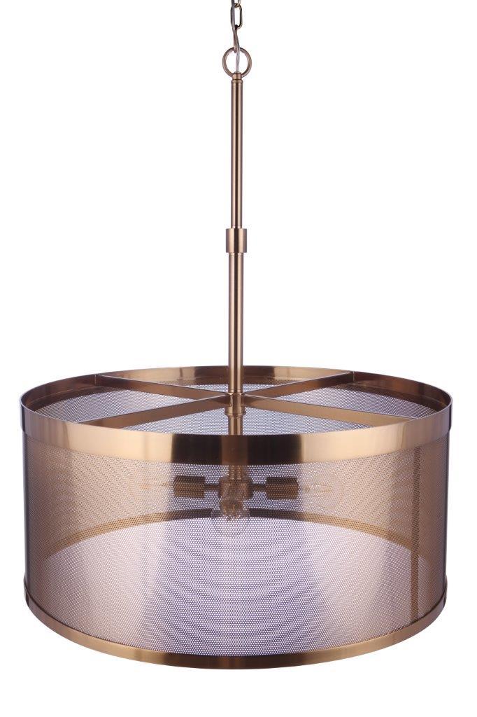 Craftmade - 58994-SB - Four Light Pendant - Mesh - Satin Brass