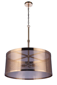 Craftmade - 58994-SB - Four Light Pendant - Mesh - Satin Brass