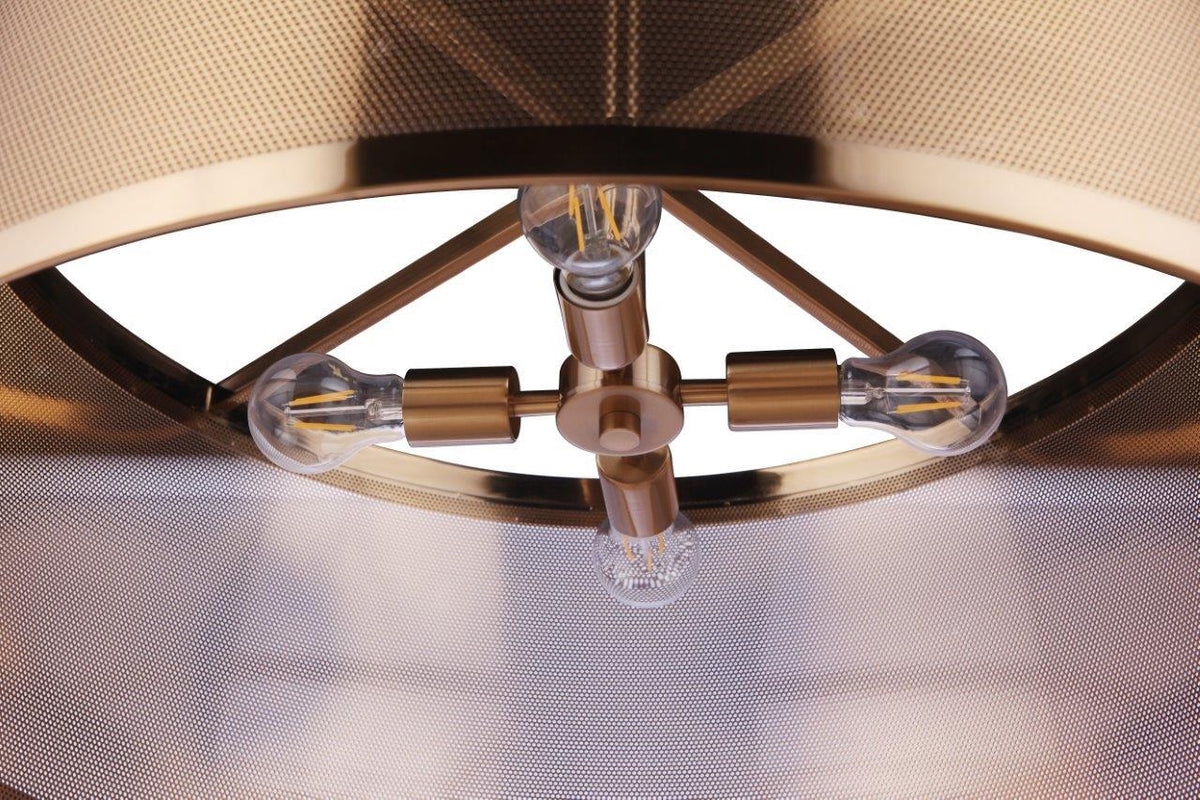 Craftmade - 58994-SB - Four Light Pendant - Mesh - Satin Brass
