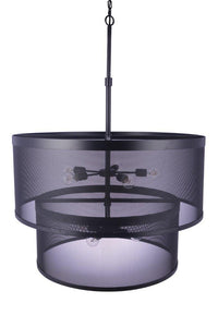 Craftmade - 58999-FB - Nine Light Pendant - Mesh - Flat Black