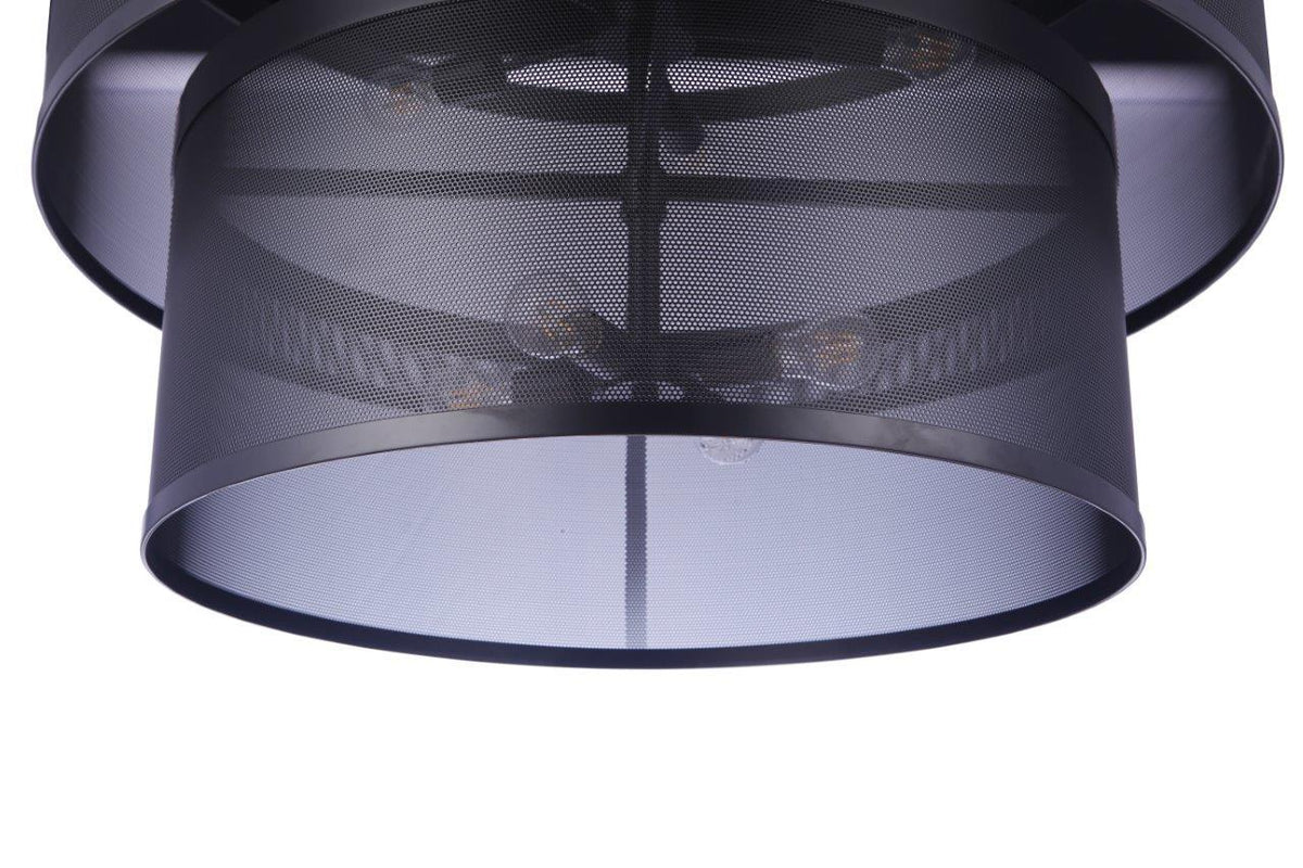 Craftmade - 58999-FB - Nine Light Pendant - Mesh - Flat Black