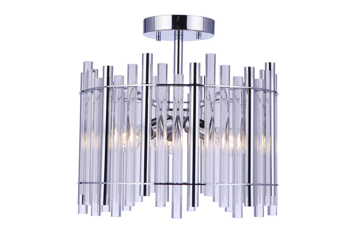 Craftmade - 59253-CH - Three Light Semi Flush Mount - Reveal - Chrome