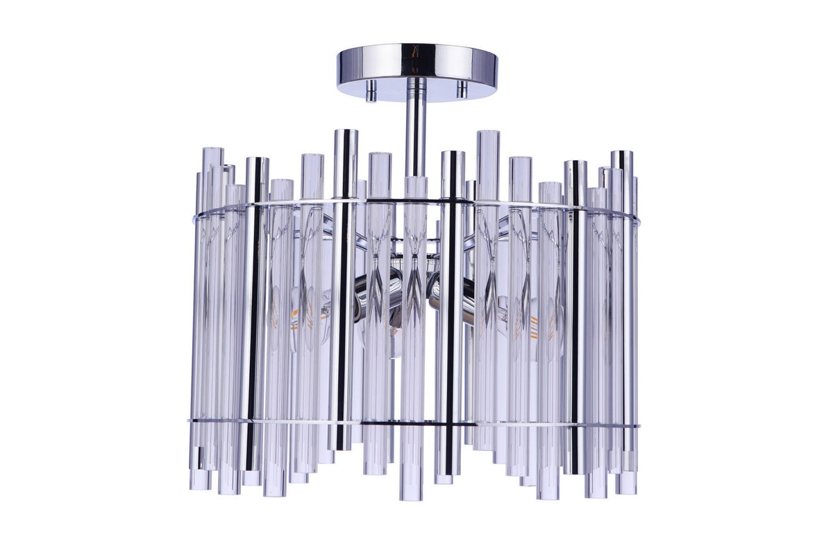 Craftmade - 59253-CH - Three Light Semi Flush Mount - Reveal - Chrome