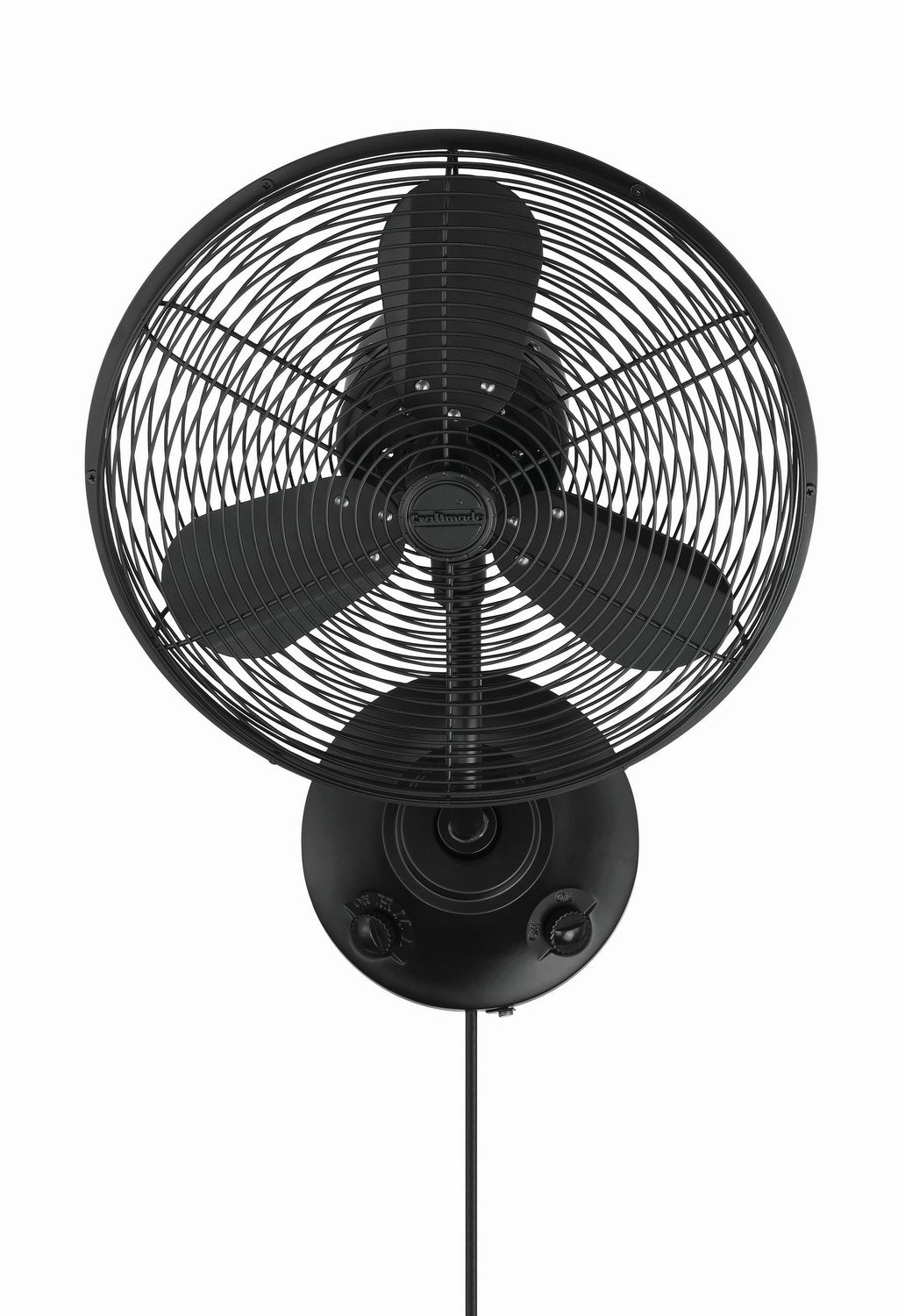 Craftmade - BW116FB3 - 14" Wall Fan - Bellows I Indoor/Outdoor - Flat Black
