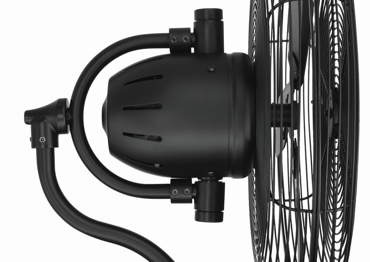 Craftmade - BW116FB3 - 14" Wall Fan - Bellows I Indoor/Outdoor - Flat Black