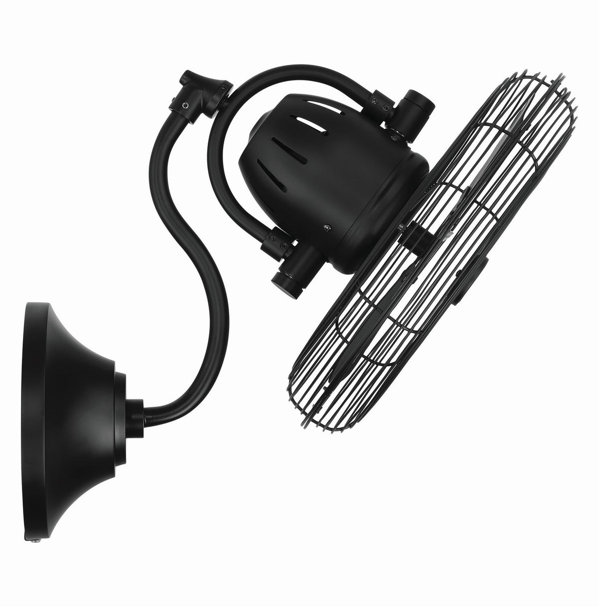 Craftmade - BW116FB3-HW - 14" Wall Fan - Bellows I Hard-wired Indoor/Outdoor - Flat Black